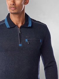 Polo à manches longues pour hommes