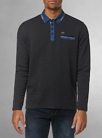 Polo à manches longues pour hommes