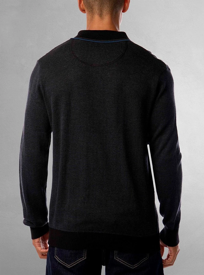 Men's long sleeve polo