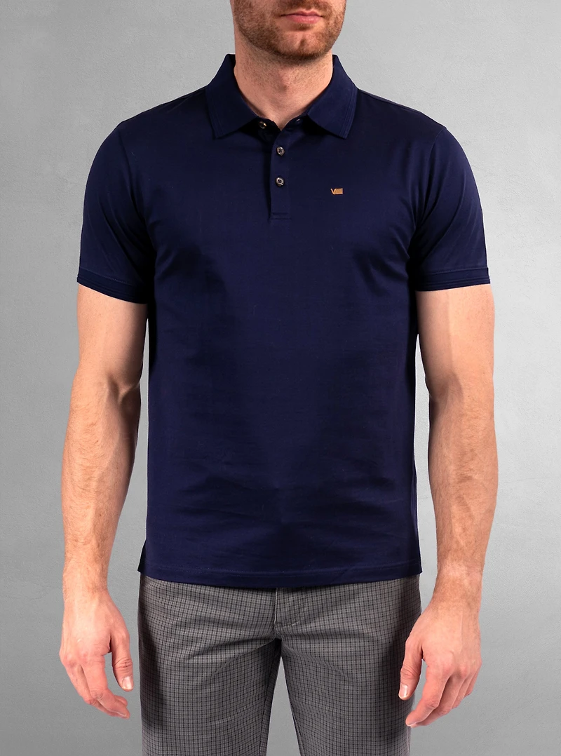 Polo basique à manches courtes pour homme