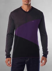Chandail à col en V pour hommes