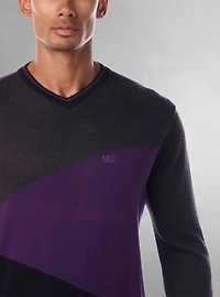Chandail à col en V pour hommes