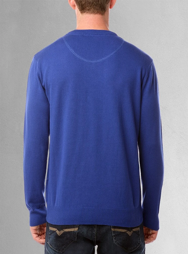 Pull basique à col en V pour hommes