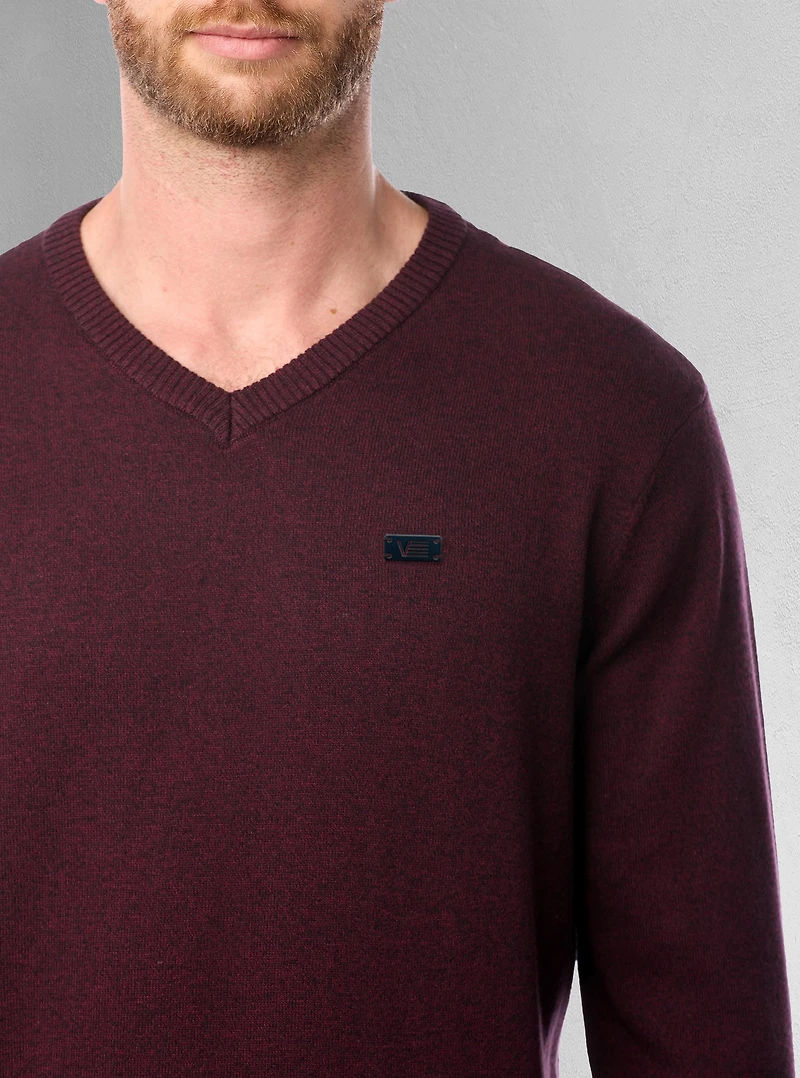 Men's basic v-neck sweater