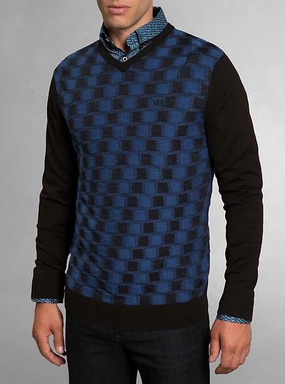 Chandail à col en V pour hommes