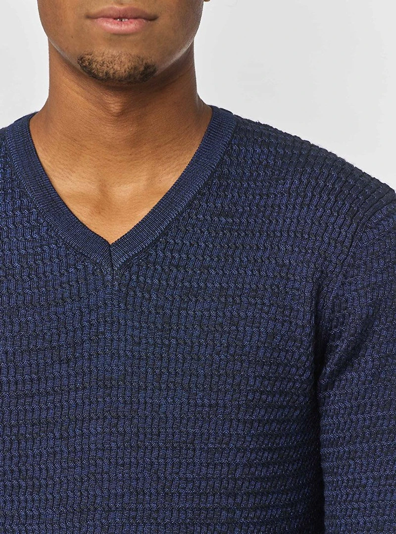 Chandail à col en V pour hommes