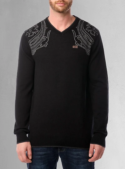 Men's v neck sweater