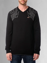 Men's v neck sweater