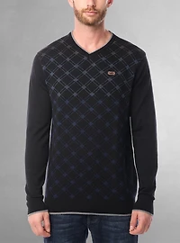 Chandail à col en V pour hommes