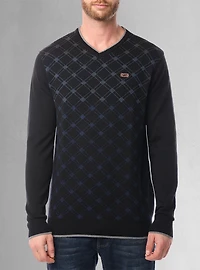 Chandail à col en V pour hommes