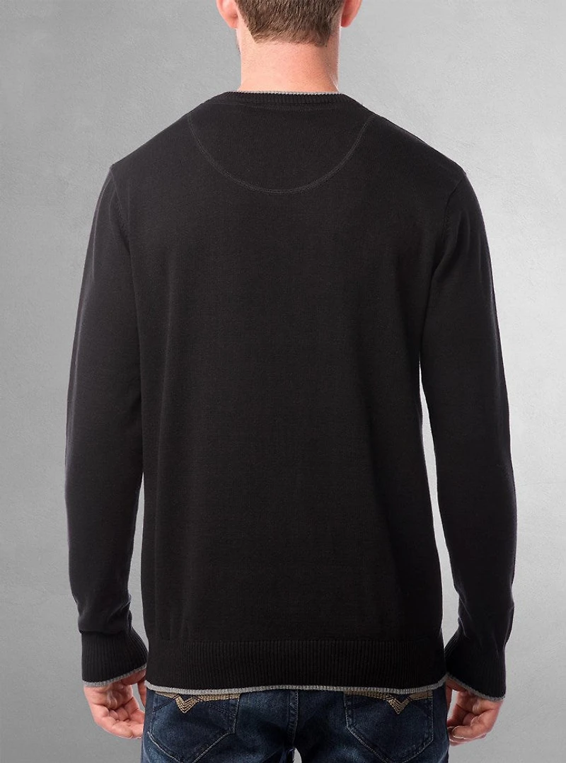 Chandail à col en V pour hommes
