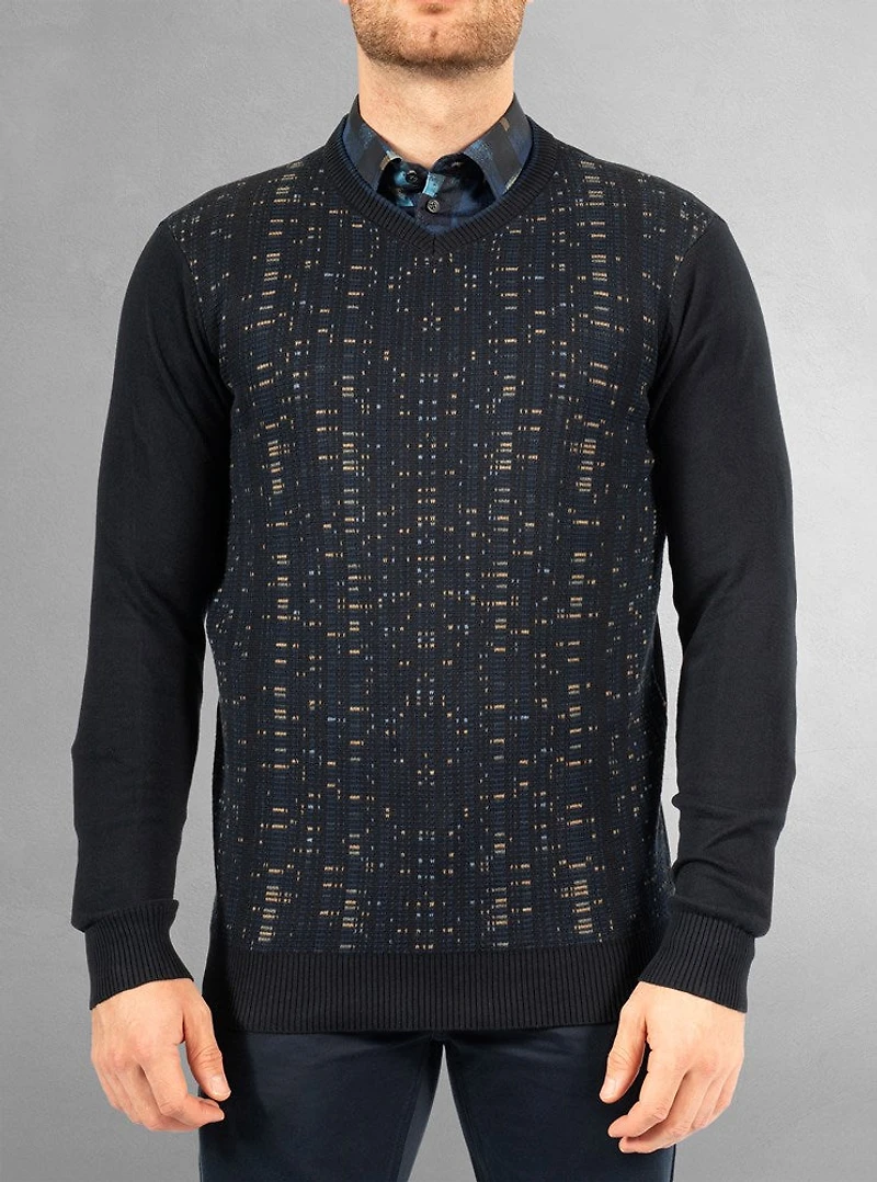 Pull à col en V pour hommes