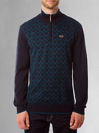 Men's mock zip sweater