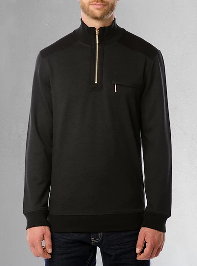 Men's mock zip top