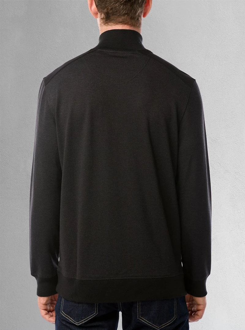 Men's mock zip top