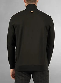 Men's half zip mock neck top