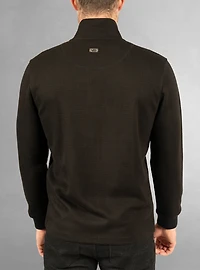 Men's half zip mock neck top