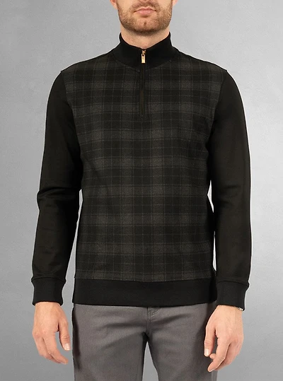 Débardeur à col roulé demi-zippé pour hommes