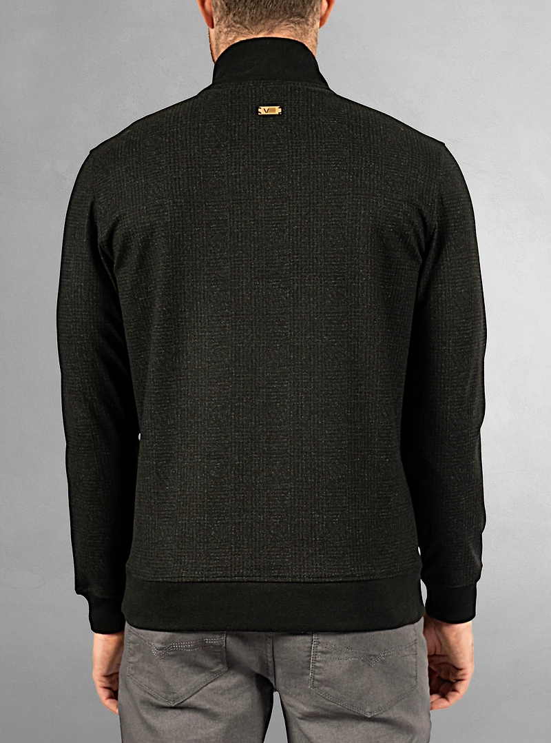 Men's half zip mock neck top