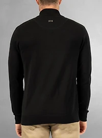 Pull à col roulé demi-zippé pour hommes