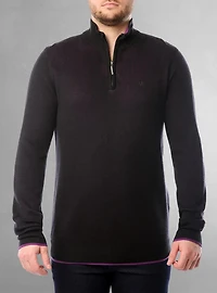 Men's mock zip sweater
