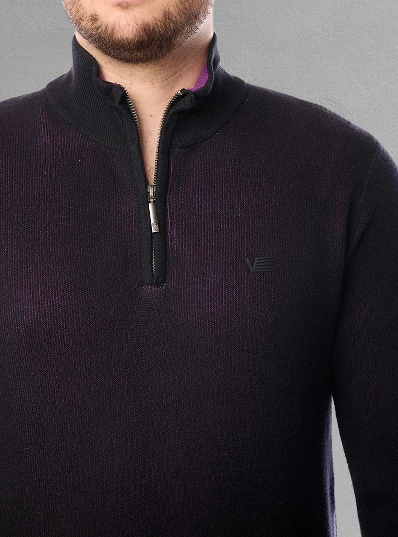 Men's mock zip sweater