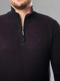 Men's mock zip sweater