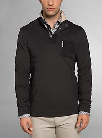 Men's mock zip top