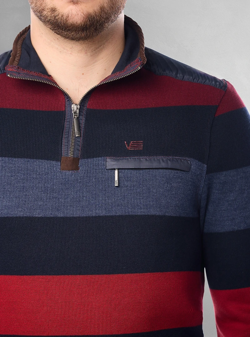 Men's mock zip sweater