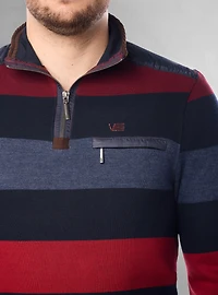 Men's mock zip sweater