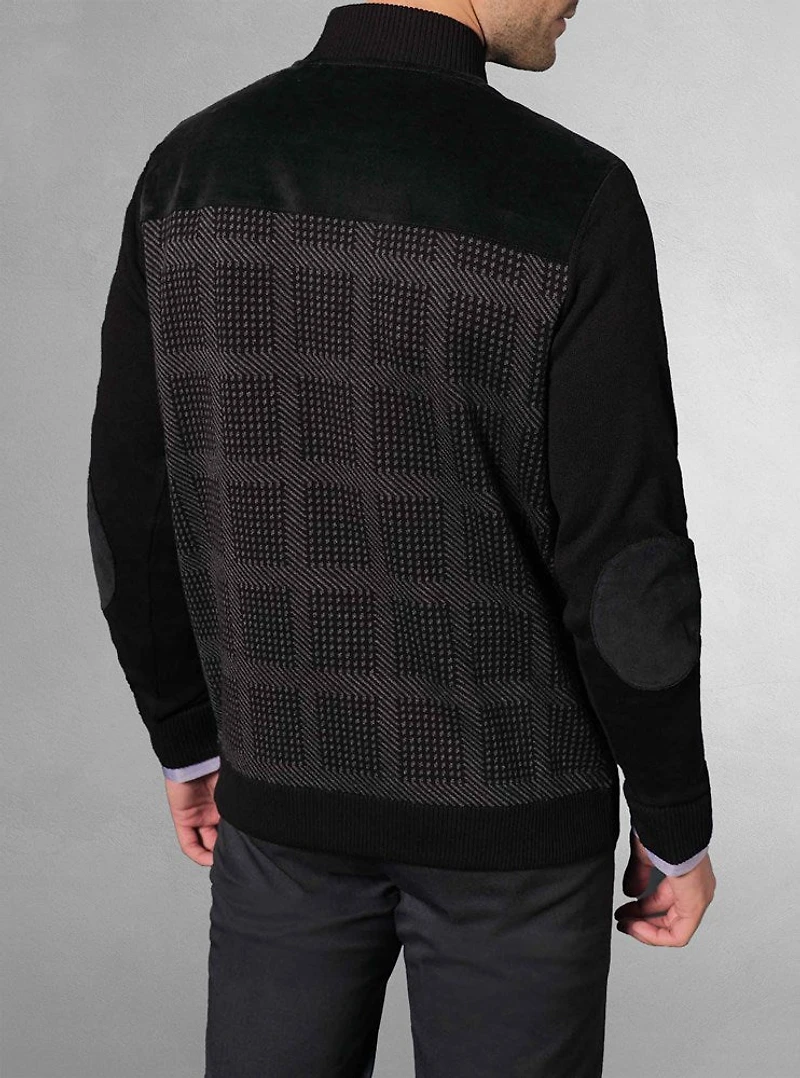 Men's mock zip sweater
