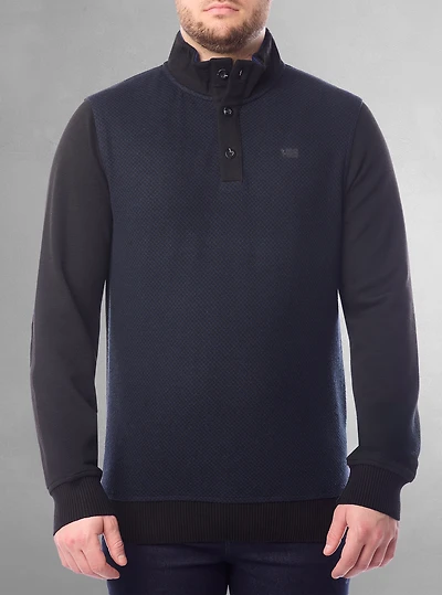 Men's mock zip sweater