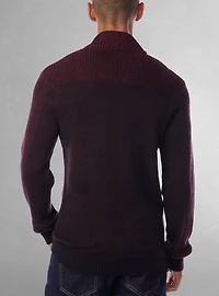 Men's mock zip sweater