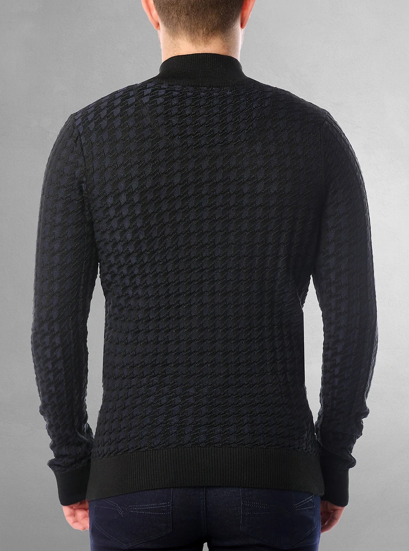 Men's mock zip sweater