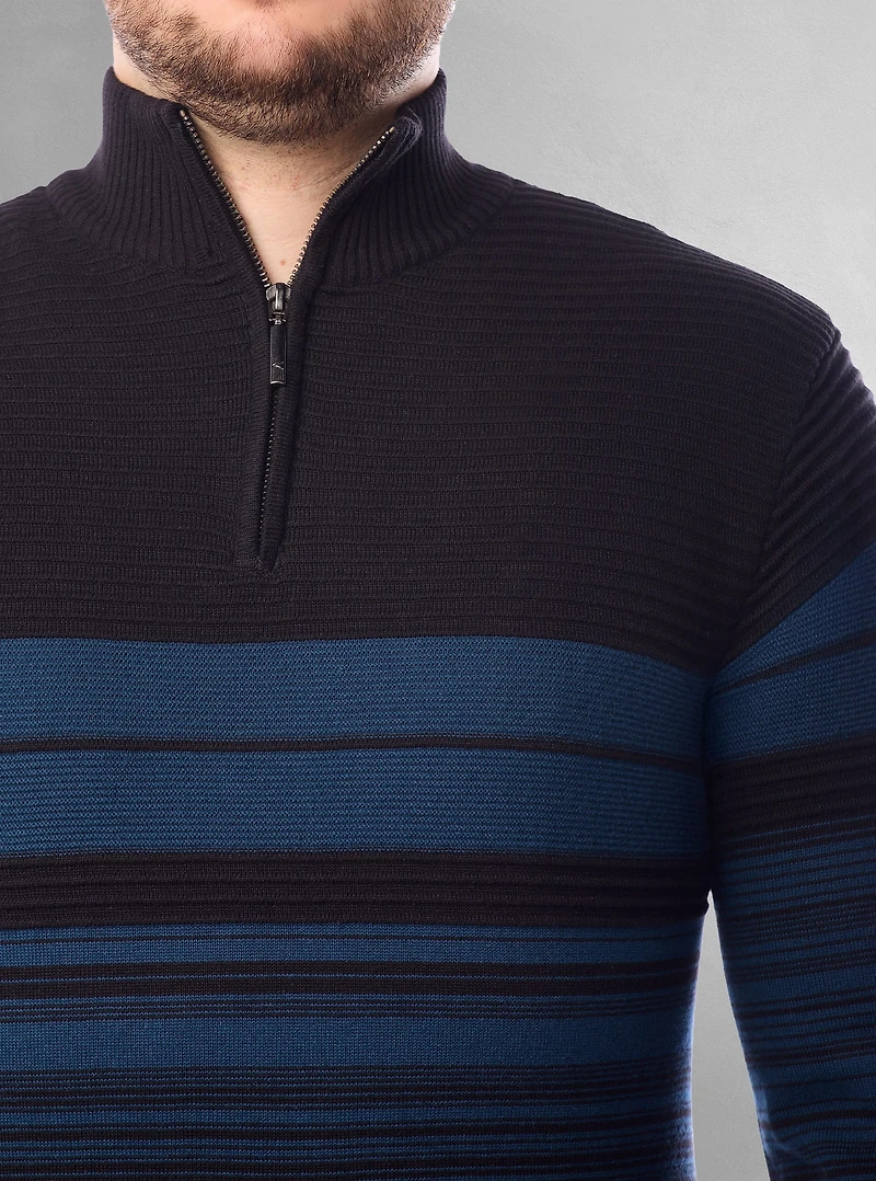 Men's mock zip sweater