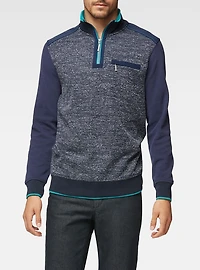 Men's mock zip top