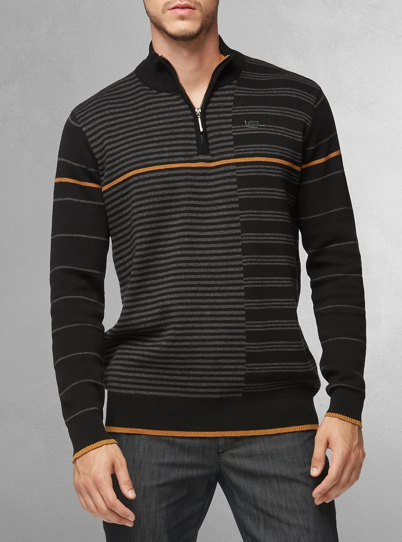Men's mock zip sweater