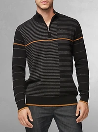 Men's mock zip sweater