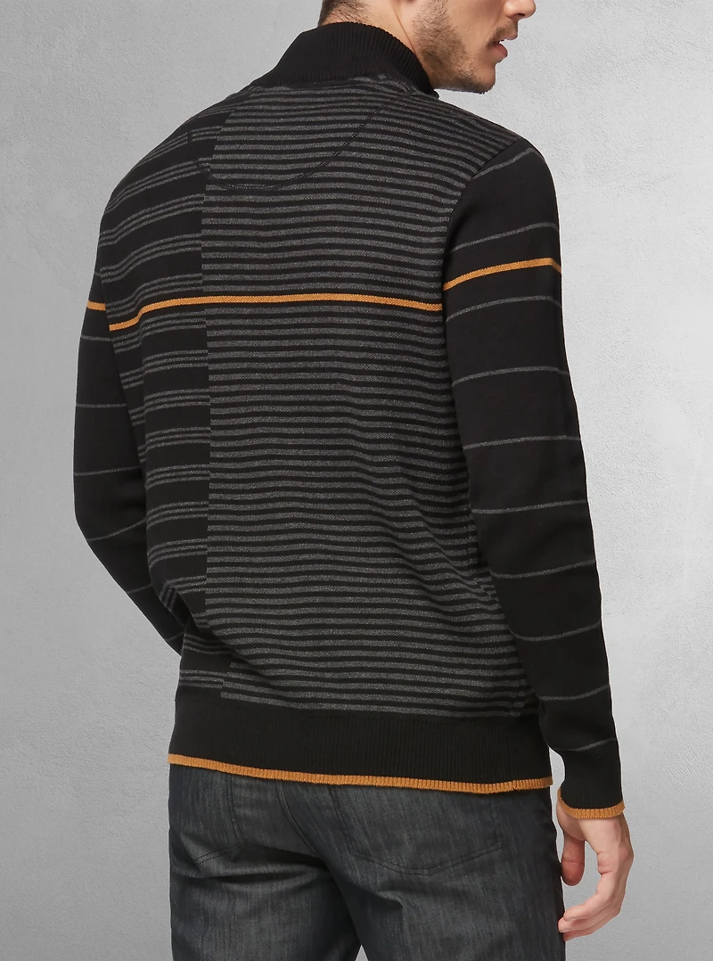 Men's mock zip sweater