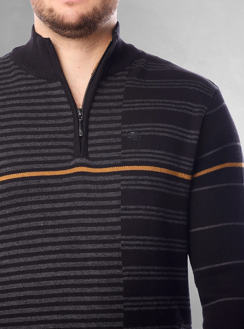 Men's mock zip sweater