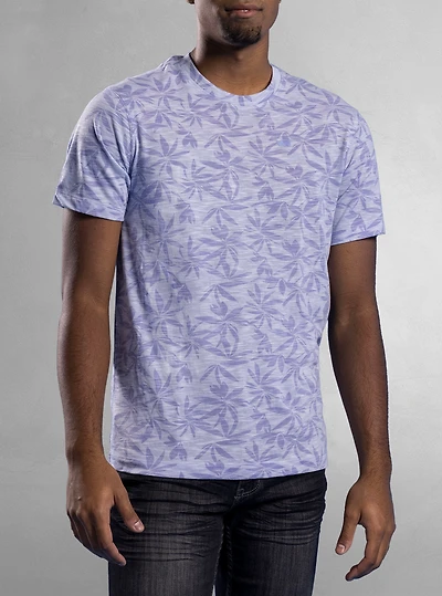 T-shirt à manches courtes et col ras du cou pour hommes