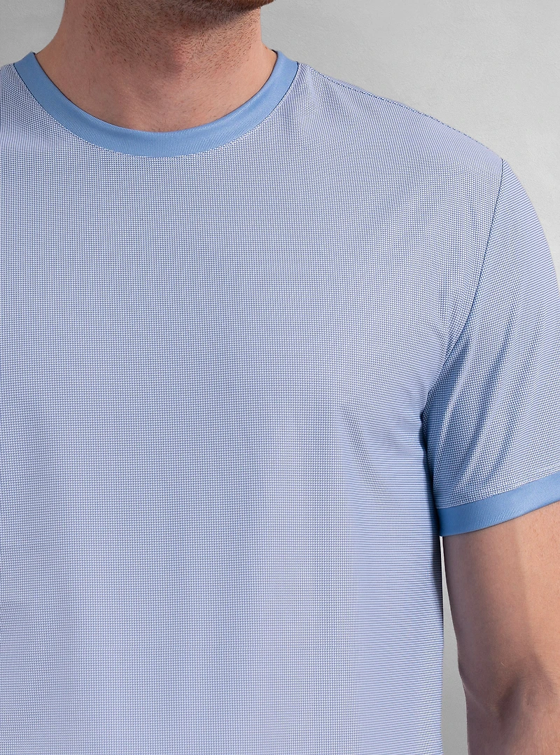 T-shirt à manches courtes et col ras du cou pour hommes