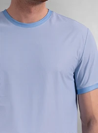 T-shirt à manches courtes et col ras du cou pour hommes