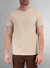 T-shirt à manches courtes et col ras du cou pour hommes