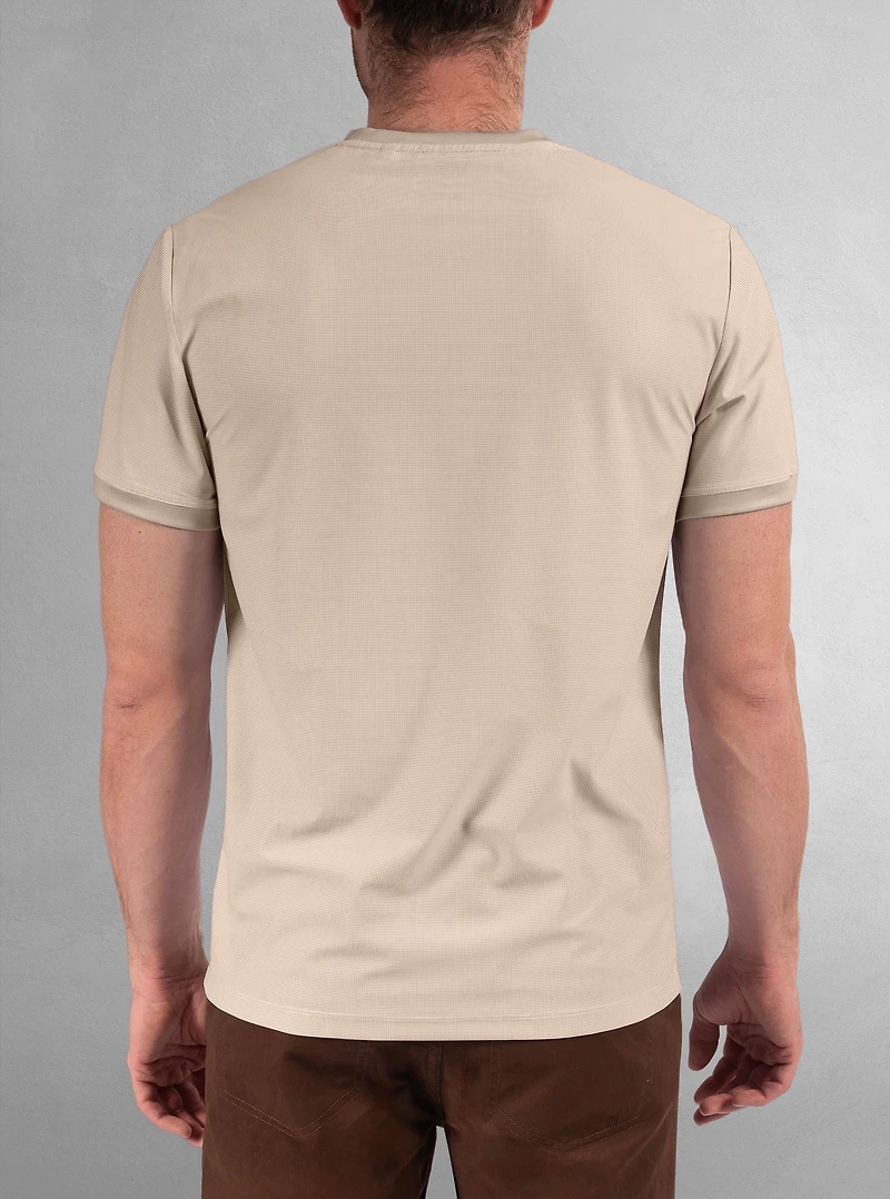 T-shirt à manches courtes et col ras du cou pour hommes