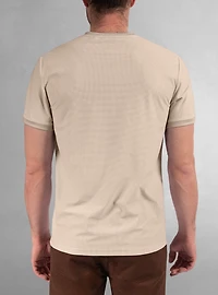 T-shirt à manches courtes et col ras du cou pour hommes