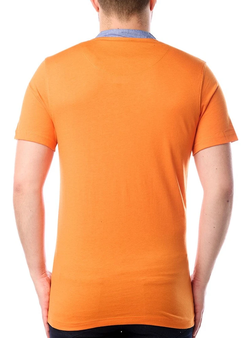 Men's v neck short sleeve t-shirt