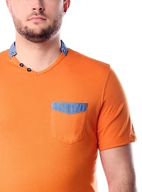 Men's v neck short sleeve t-shirt