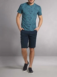 T-shirt à manches courtes col en V pour hommes