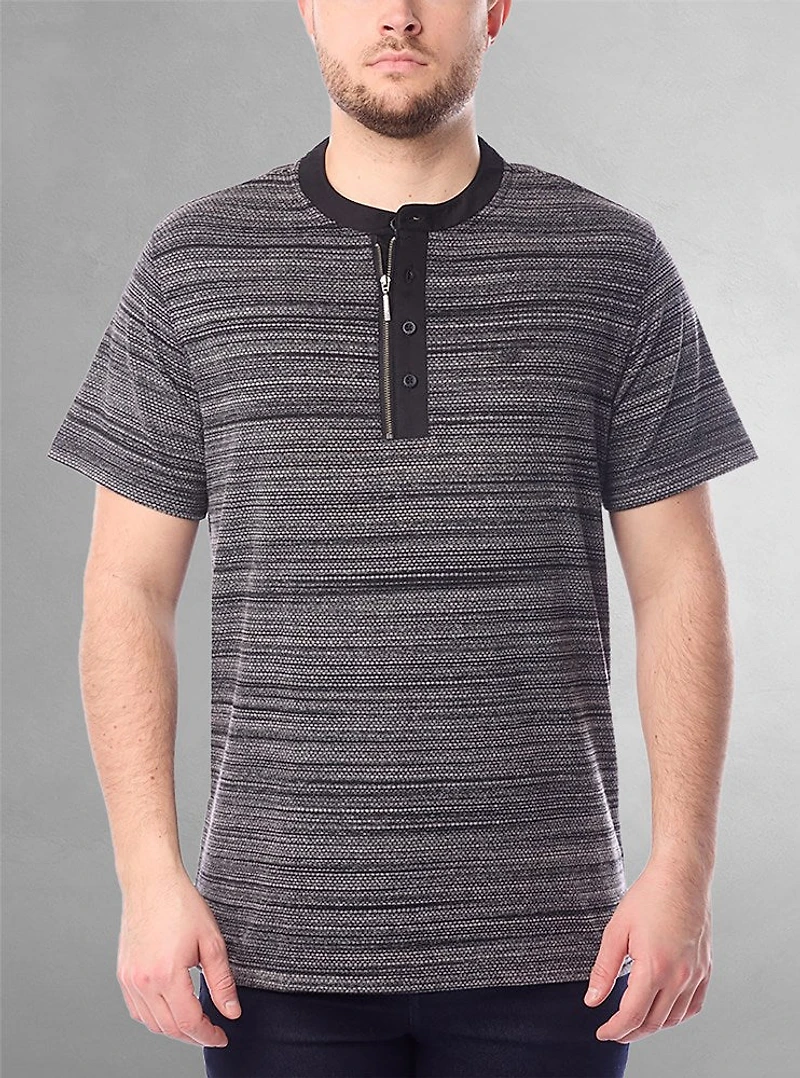 Men's henley short sleeve t-shirt